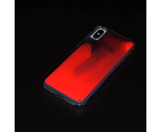 Неоновый чехол Neon Sand glow in the dark для Apple iPhone XS Max (6.5") Оранжевый