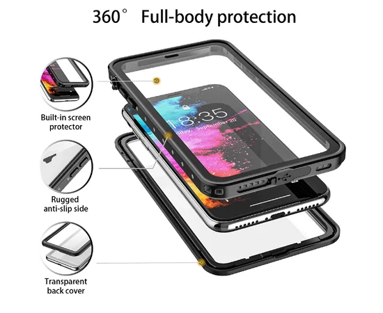 Водонепроницаемый чехол Shellbox для Apple iPhone XS Max (6.5") Черный