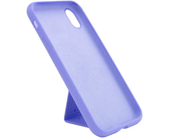 Чехол Silicone Case Hand Holder для Apple iPhone XS Max (6.5") Сиреневый / Dasheen