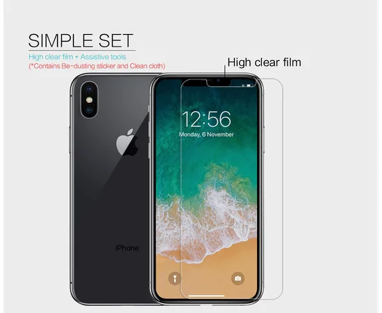 Защитная пленка Nillkin Crystal для Apple iPhone XS Max / 11 Pro Max Анти-отпечатки