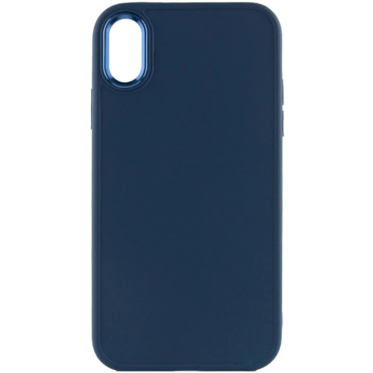 TPU чохол Bonbon Metal Style для Apple iPhone XS Max (6.5") Синій / Cosmos blue