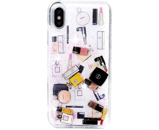 TPU+PC чехол Liquid (glitter) для Apple iPhone XS Max (6.5") (35) Косметика
