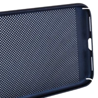 Ультратонкий дихаючий чохол Grid case для Apple iPhone XS Max (6.5 ") Темно-синій