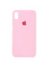 Чехол Silicone Case Full Protective (AA) для Apple iPhone XS Max (6.5") Розовый / Light pink