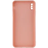 Силиконовый чехол Candy Full Camera для Apple iPhone XS Max (6.5") Розовый / Pink Sand