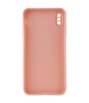 Силиконовый чехол Candy Full Camera для Apple iPhone XS Max (6.5") Розовый / Pink Sand