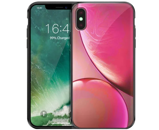TPU+Glass чехол Planet для Apple iPhone XS Max (6.5") Красный