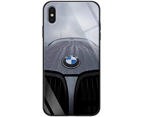 TPU+Glass чехол ForFun для Apple iPhone XS Max (6.5") Белый/БМВ