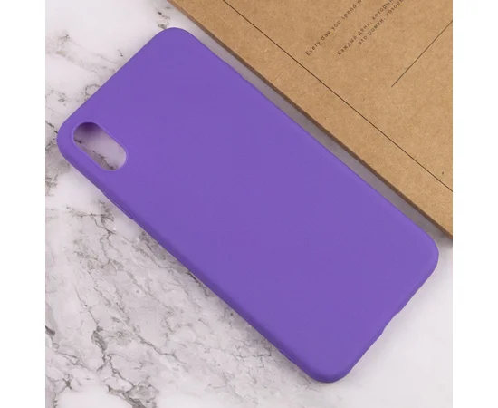 Силиконовый чехол Candy для Apple iPhone XS Max (6.5") Сиреневый