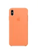 Чехол Silicone case (AAA) для Apple iPhone XS Max (6.5") Оранжевый / Papaya