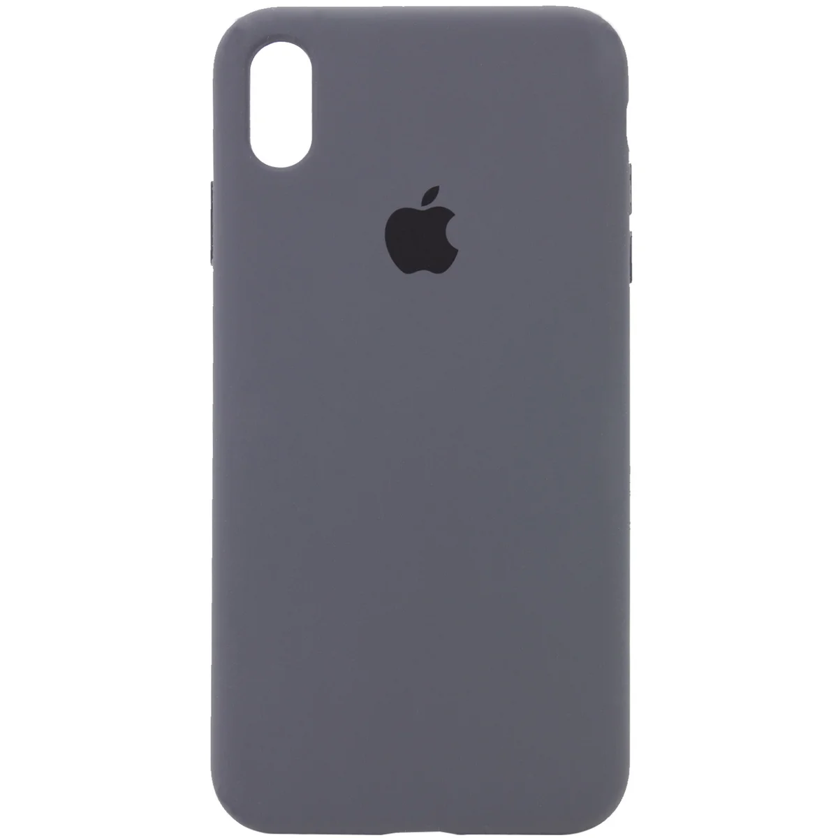 Чохол Silicone case (A) (з закритим низом) для Apple iPhone XS Max (6.5 ") Сірий / Dark Grey