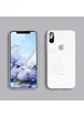 TPU+Glass чехол GLOSSY Logo series для Apple iPhone XS Max (6.5") Белый / White