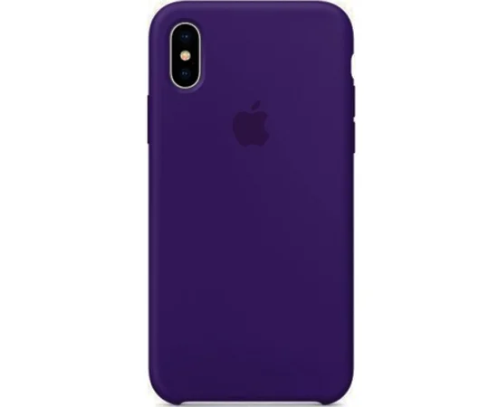 Чехол Silicone case (A) для Apple iPhone XS Max (6.5") Фиолетовый / Grape