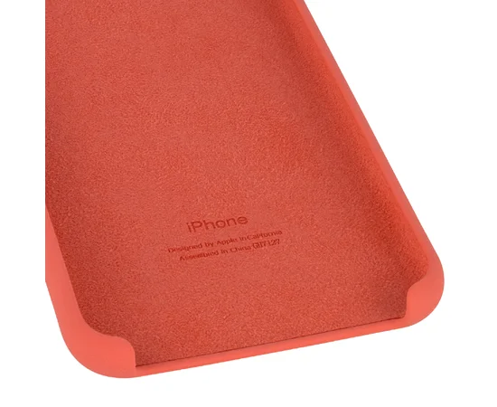Чехол Silicone case (AAA) для Apple iPhone XS Max (6.5") Оранжевый / Nectarine