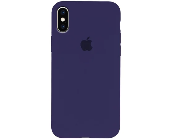Чехол Silicone Case Slim Full Protective для Apple iPhone XS Max (6.5") Синий / Midnight Blue