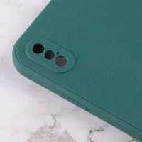 Силиконовый чехол Candy Full Camera для Apple iPhone XS Max (6.5") Зеленый / Forest green