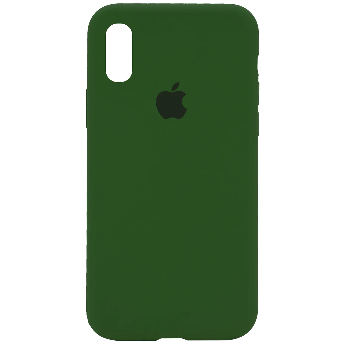Чехол Silicone Case Full Protective (AA) для Apple iPhone XS Max (6.5") Зеленый / Dark Olive