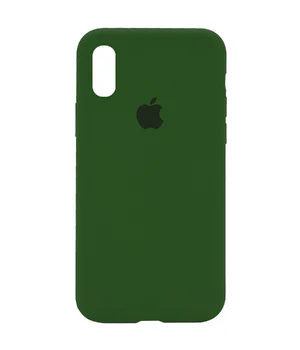 Чехол Silicone Case Full Protective (AA) для Apple iPhone XS Max (6.5") Зеленый / Dark Olive