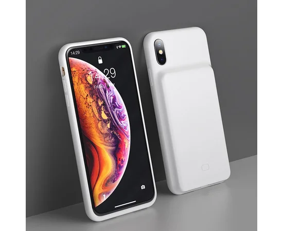 Чехол-аккумулятор Baseus Silicone Backpack 4200 mAh Apple iPhone XS Max (6.5") Белый