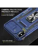 Удароміцний чохол Camshield Army Ring для Apple iPhone XS Max (6.5") Синій / Navy
