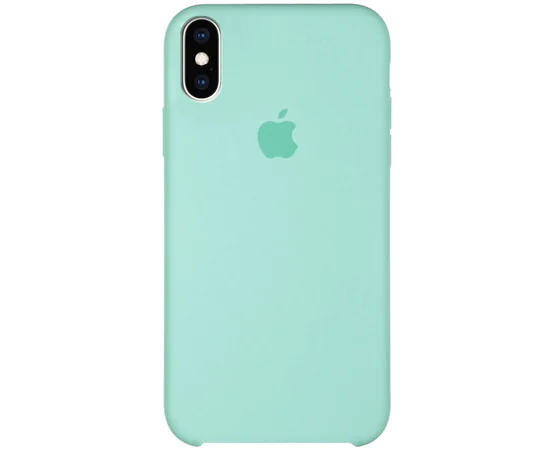 Чехол Silicone Case (AA) для Apple iPhone XS Max (6.5") Бирюзовый / Turquoise