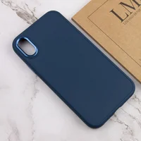 TPU чехол Bonbon Metal Style для Apple iPhone XS Max (6.5") Синий / Cosmos blue