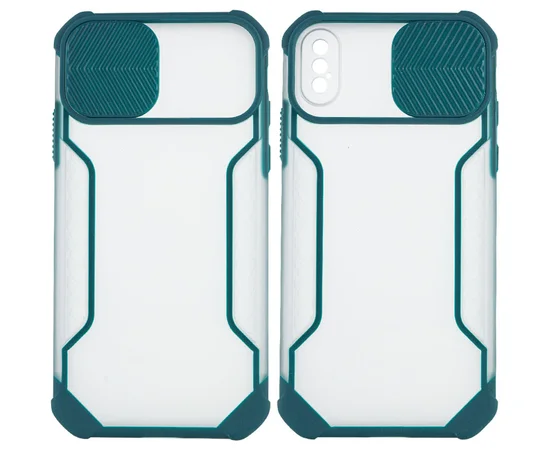 Чехол Camshield matte Ease TPU со шторкой для Apple iPhone XS Max (6.5") Зеленый