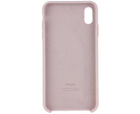 Чехол Silicone case (A) для Apple iPhone XS Max (6.5") Розовый / Pink Sand