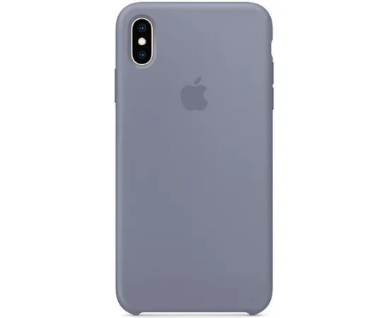 Чехол Silicone case (A) для Apple iPhone XS Max (6.5") Серый / Lavender Gray