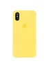 Чохол Silicone case (A) (з закритим низом) для Apple iPhone XS Max (6.5 ") Жовтий / Yellow