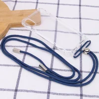 Чехол TPU Crossbody Transparent для Apple iPhone XS Max (6.5") Синий