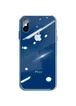 TPU+Glass чехол GLOSSY Logo series для Apple iPhone XS Max (6.5") Синий / Blue