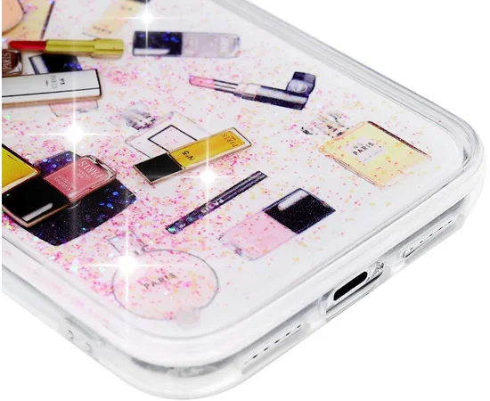 TPU+PC чехол Liquid (glitter) для Apple iPhone XS Max (6.5") (35) Косметика