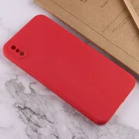 Силиконовый чехол Candy Full Camera для Apple iPhone XS Max (6.5") Красный / Camellia