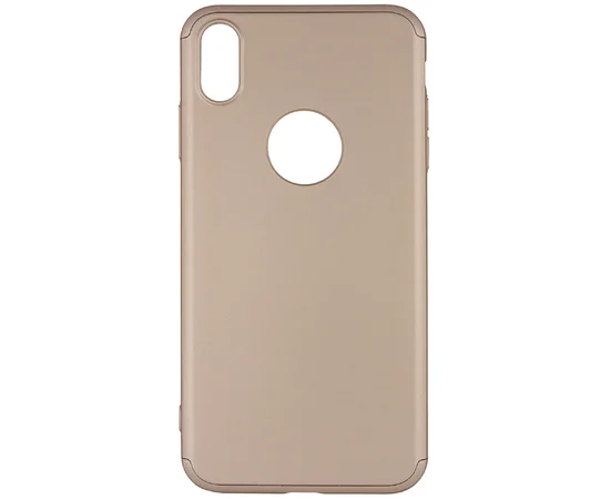 Пластиковая накладка GKK LikGus 360 градусов для Apple iPhone XS Max (6.5") Золотой