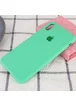 Чохол Silicone case (A) (з закритим низом) для Apple iPhone XS Max (6.5 ") Зелений / Spearmint