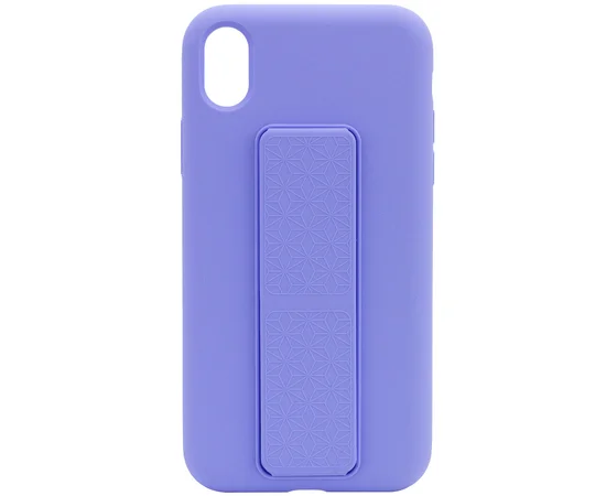 Чехол Silicone Case Hand Holder для Apple iPhone XS Max (6.5") Сиреневый / Dasheen