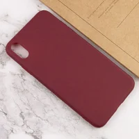 Силиконовый чехол Candy для Apple iPhone XS Max (6.5") Бордовый