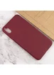 Силиконовый чехол Candy для Apple iPhone XS Max (6.5") Бордовый