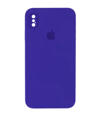 Чехол Silicone Case Square Full Camera Protective (AA) для Apple iPhone XS Max (6.5") Фиолетовый / Ultra Violet