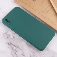 Силиконовый чехол Candy Full Camera для Apple iPhone XS Max (6.5") Зеленый / Forest green