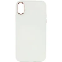 TPU чехол Bonbon Metal Style для Apple iPhone XS Max (6.5") Белый / White