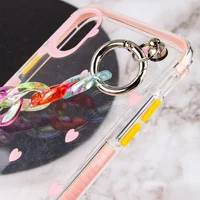 TPU+PC чохол Colorspot з ремінцем-ланцюгом для Apple iPhone XS Max (6.5") Pink hearts