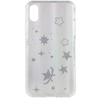 TPU+Glass чехол Aurora Space для Apple iPhone XS Max (6.5") Звезды