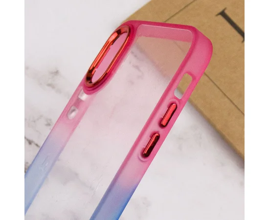 Чехол TPU+PC Fresh sip series для Apple iPhone XS Max (6.5") Синий / Розовый