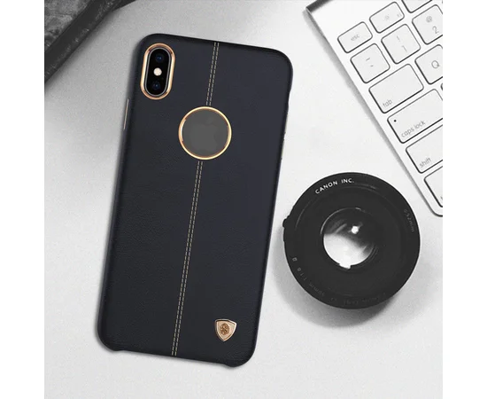 Кожаная накладка Nillkin Englon Series для Apple iPhone XS Max (6.5") Черный