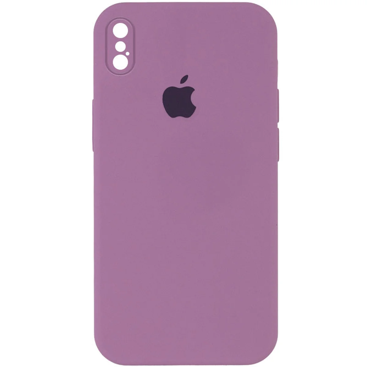 Чохол Silicone Case Square Full Camera Protective (AA) Apple iPhone XS Max (6.5") Ліловий / Lilac Pride