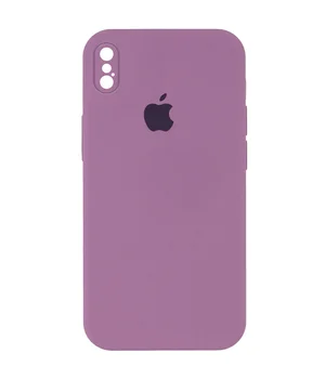 Чехол Silicone Case Square Full Camera Protective (AA) для Apple iPhone XS Max (6.5") Лиловый / Lilac Pride
