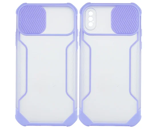 Чехол Camshield matte Ease TPU со шторкой для Apple iPhone XS Max (6.5") Сиреневый