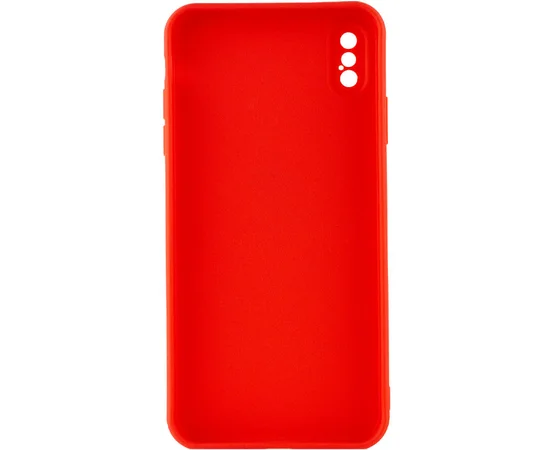 Силиконовый чехол Candy Full Camera для Apple iPhone XS Max (6.5") Красный / Red